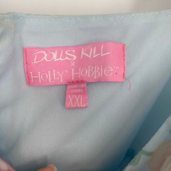 DOLLS KILL X HOLLY HOBBIE Dress XXL The Sweetest Gift Floral Babydoll Feminine - Picture 4 of 8